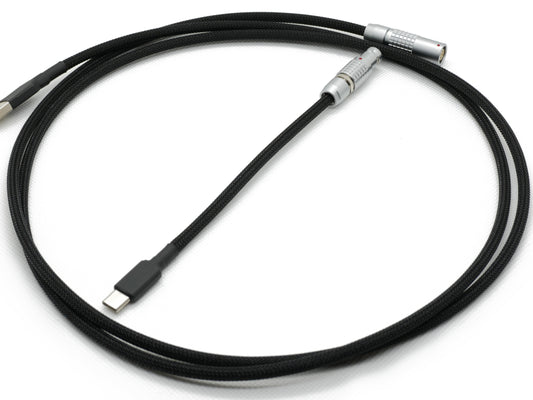 Black and Silver Lemo Style Cable