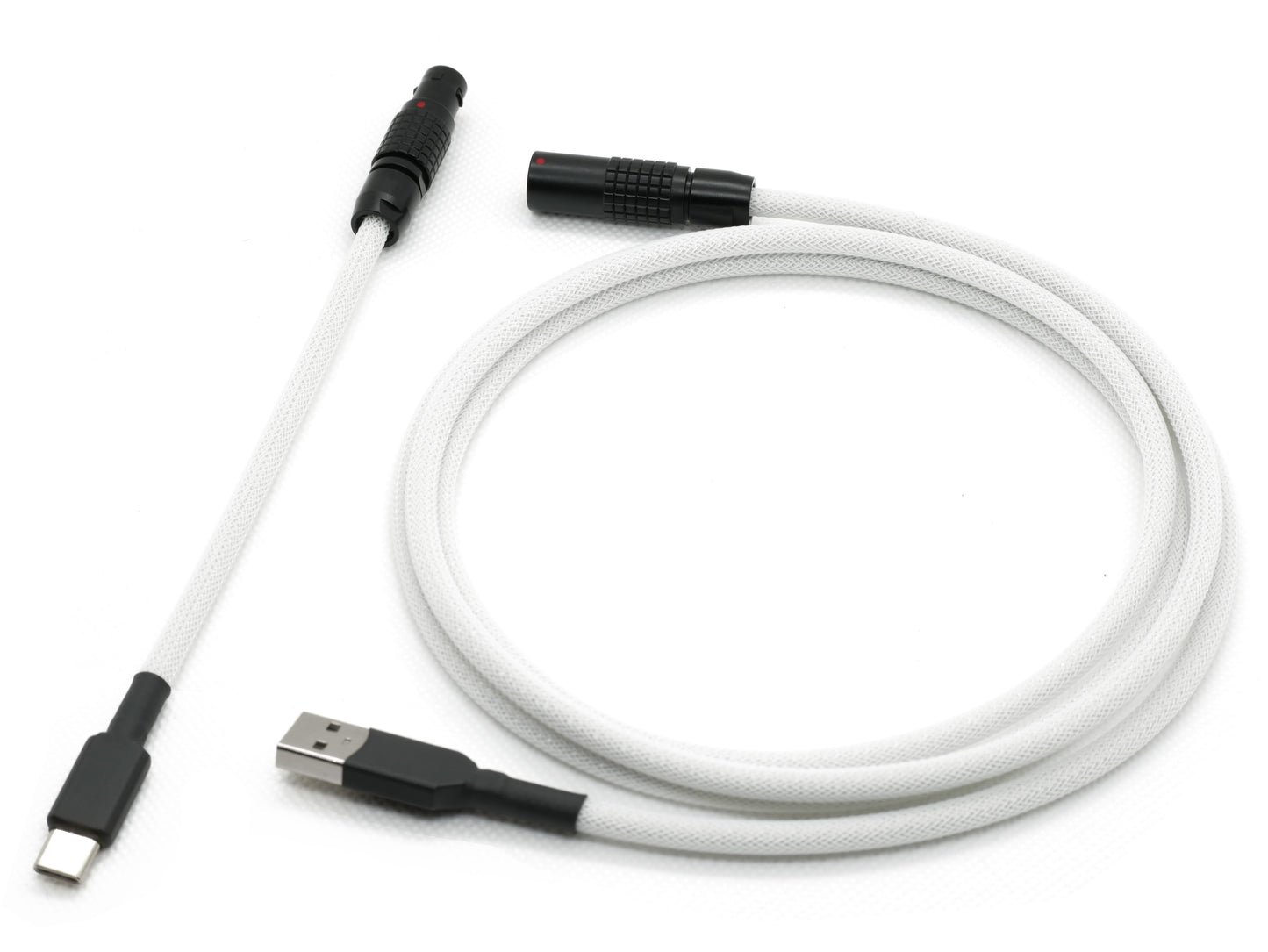 White and Black Lemo Style Cable